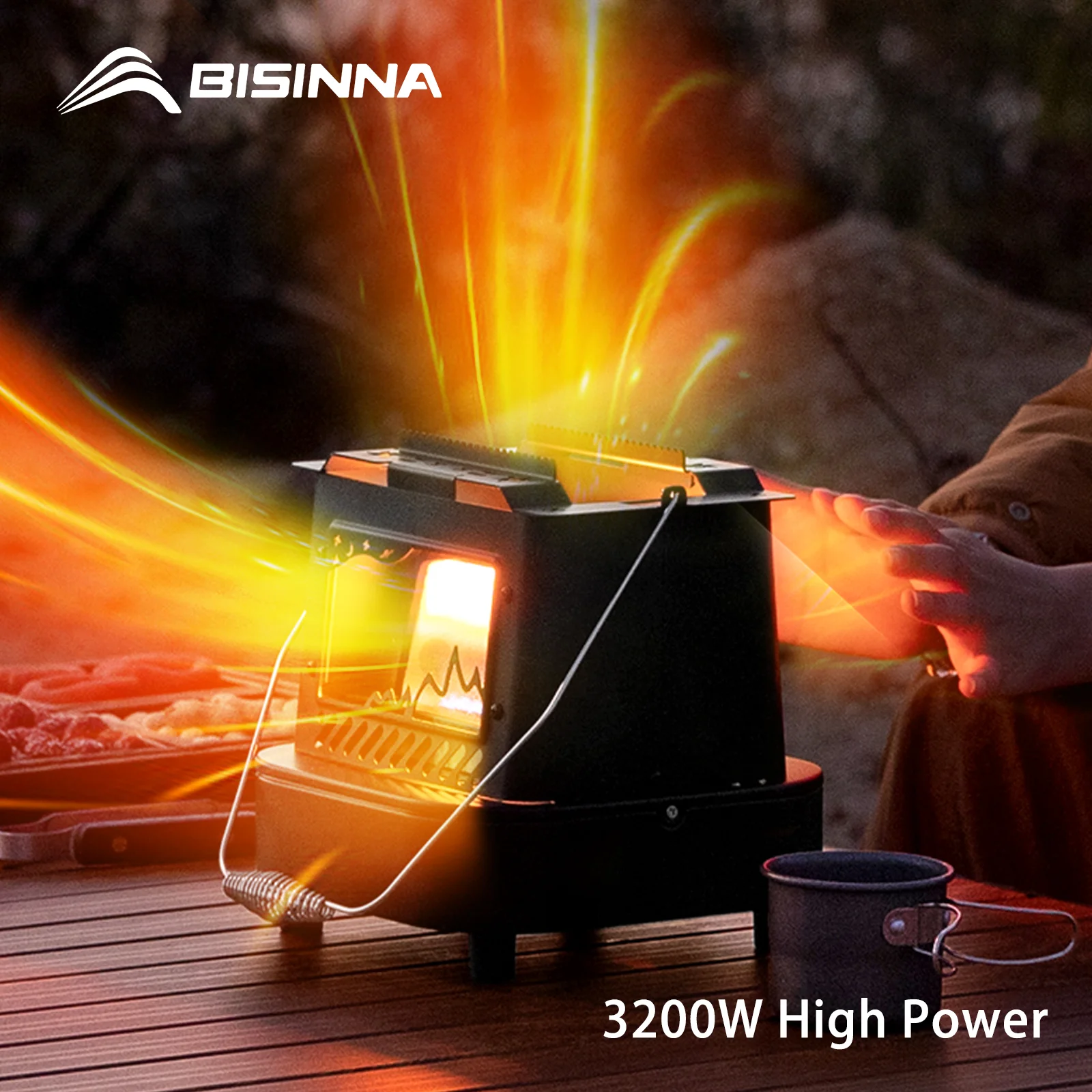 Réchaud/Cuisinière/Chauffage à gaz rétro légère plein air BISINNA