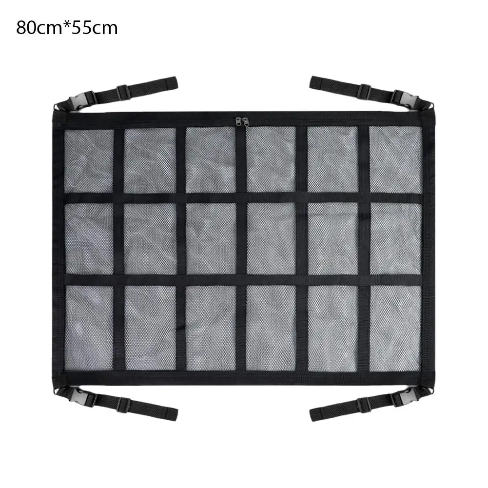 Organisateur de rangement de toit de voiture, sac en filet solide – Image 8