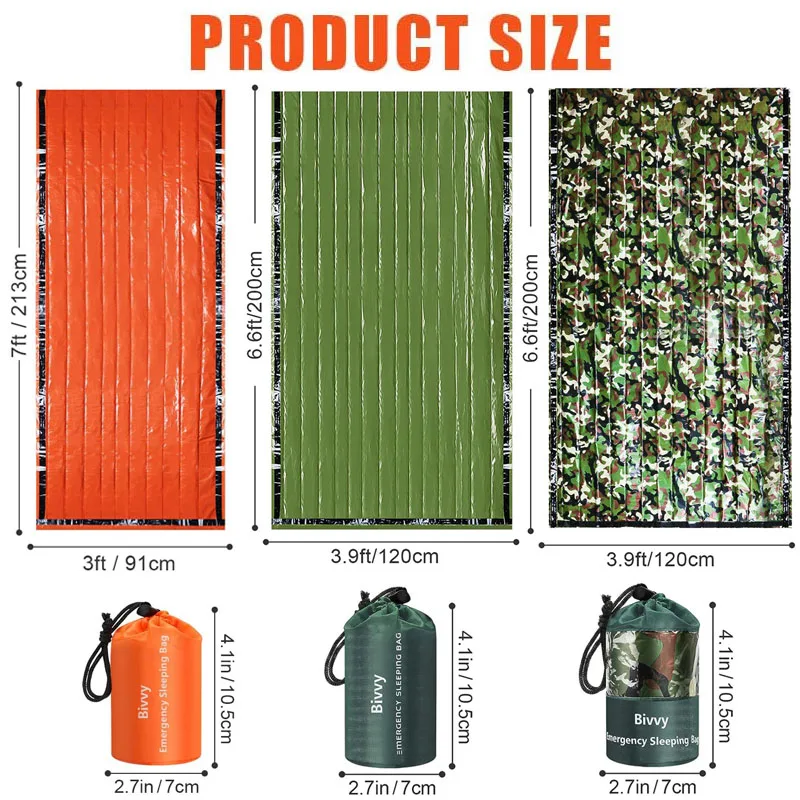 Sac de couchage d'urgence ultra imperméable – Image 14