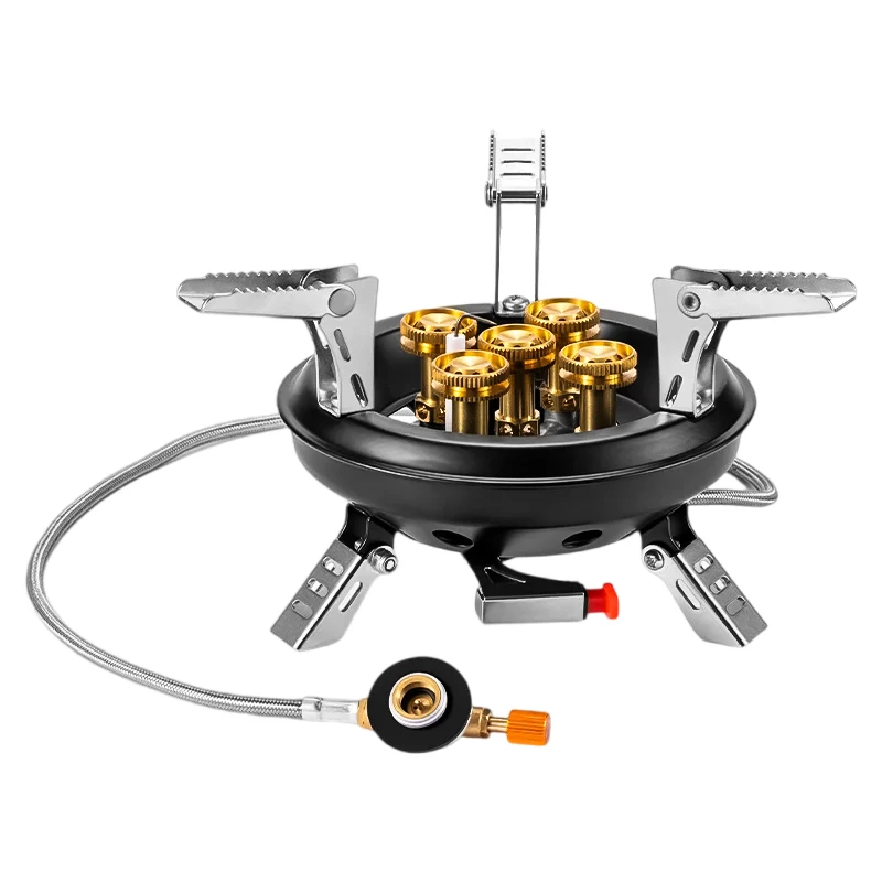 réchaud à gaz portable haute pression propane-butane 16 000 W, avec allumage piézoélectrique plein air BRS-201A – Image 7