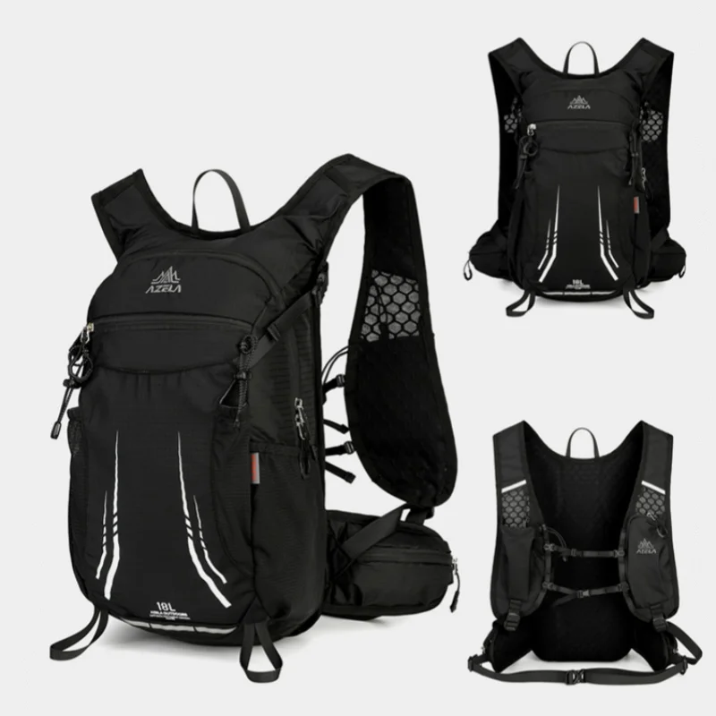 Sac à dos de cyclisme d'extérieur 18 l, grande capacité, léger, unisexe, multifonctionnel, imperméable, en nylon – Image 7