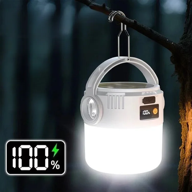 Lanterne rechargeable USB/ solaire, lampe de secours étanche – Image 7