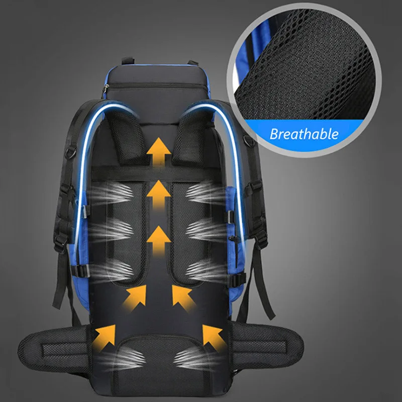 Sac à dos imperméable grande capacité 90 L randonnée camping sport de plein air plutôt hommes – Image 3