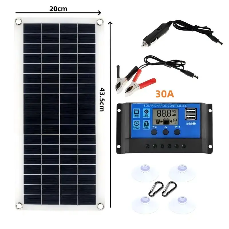Panneau solaire 5V USB Type-C chargeur téléphone portable – Image 9