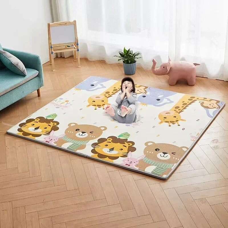 Tapis de jeu/d'activité rampant pour bébé EPE non toxique sécuritaire 5 tailles au choix – Image 10