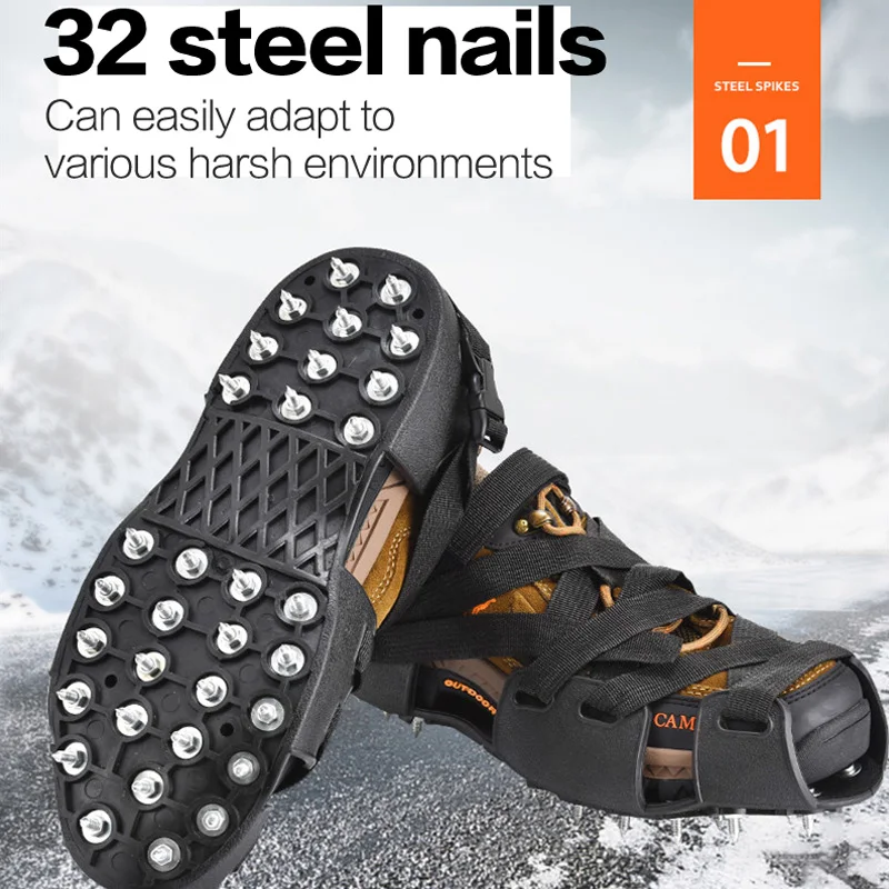 crampon antidérapants à 32 dents, neige / glace – Image 2