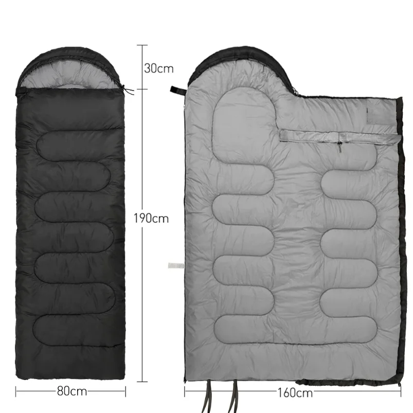Sac de couchage simple chaud légère 3 saisons 15 à -5°C – Image 6