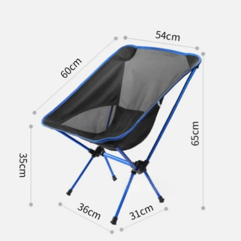 chaise pliante en alliage d'aluminium ultra légère Confortable (159kg) – Image 3