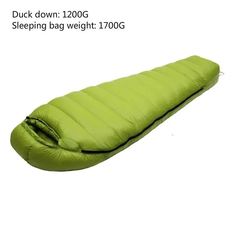 Sac de couchage ultra léger en duvet d'hiver et d'automne 400 g, 1 200 g 0 à -10 – Image 22