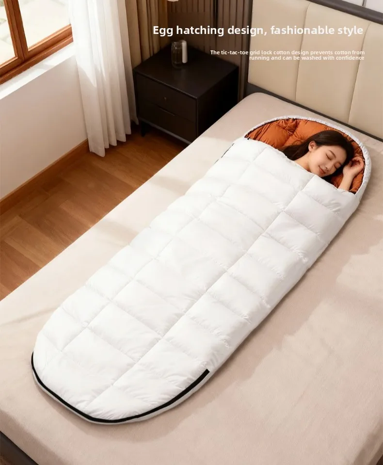 Sac de couchage en duvet imperméable plus large 225CM * 95CM – Image 13
