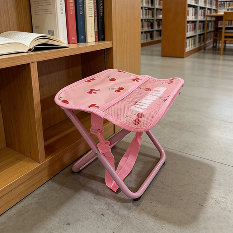Chaise de Camping à motif cerise rose – Image 8