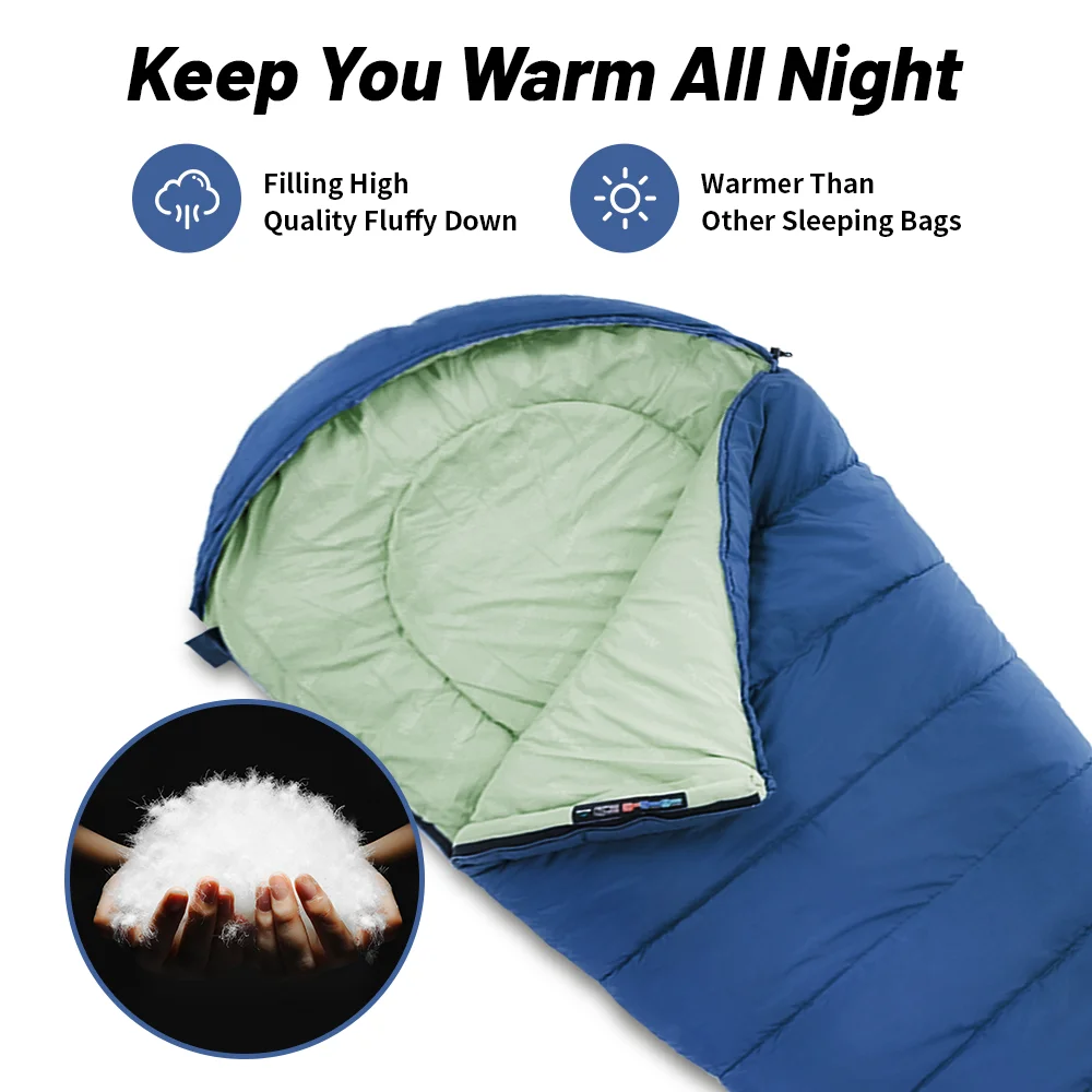Sac de couchage de camping ultralégers imperméables 0℃/+5℃ 4 saisons Naturehike MJ300 MJ600 – Image 5