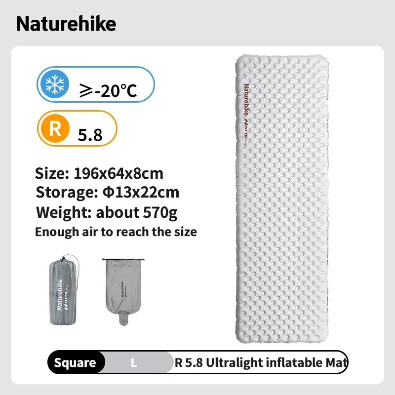 Matelas gonflable de camping couchage pliable ultraléger pour tente Naturehike R 5.8 – Image 15
