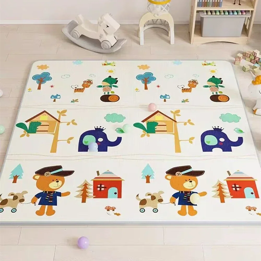 Tapis de jeu/d'activité rampant pour bébé EPE non toxique sécuritaire 5 tailles au choix – Image 8