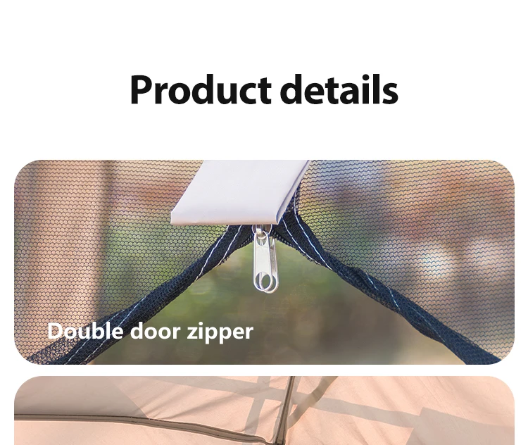 6 Person Camping Tent, Waterproof Windproof Sun Shelter, Instant Setup Family Tent for Outdoor Beach Picnic, 210D Oxford Fabric – Image 19