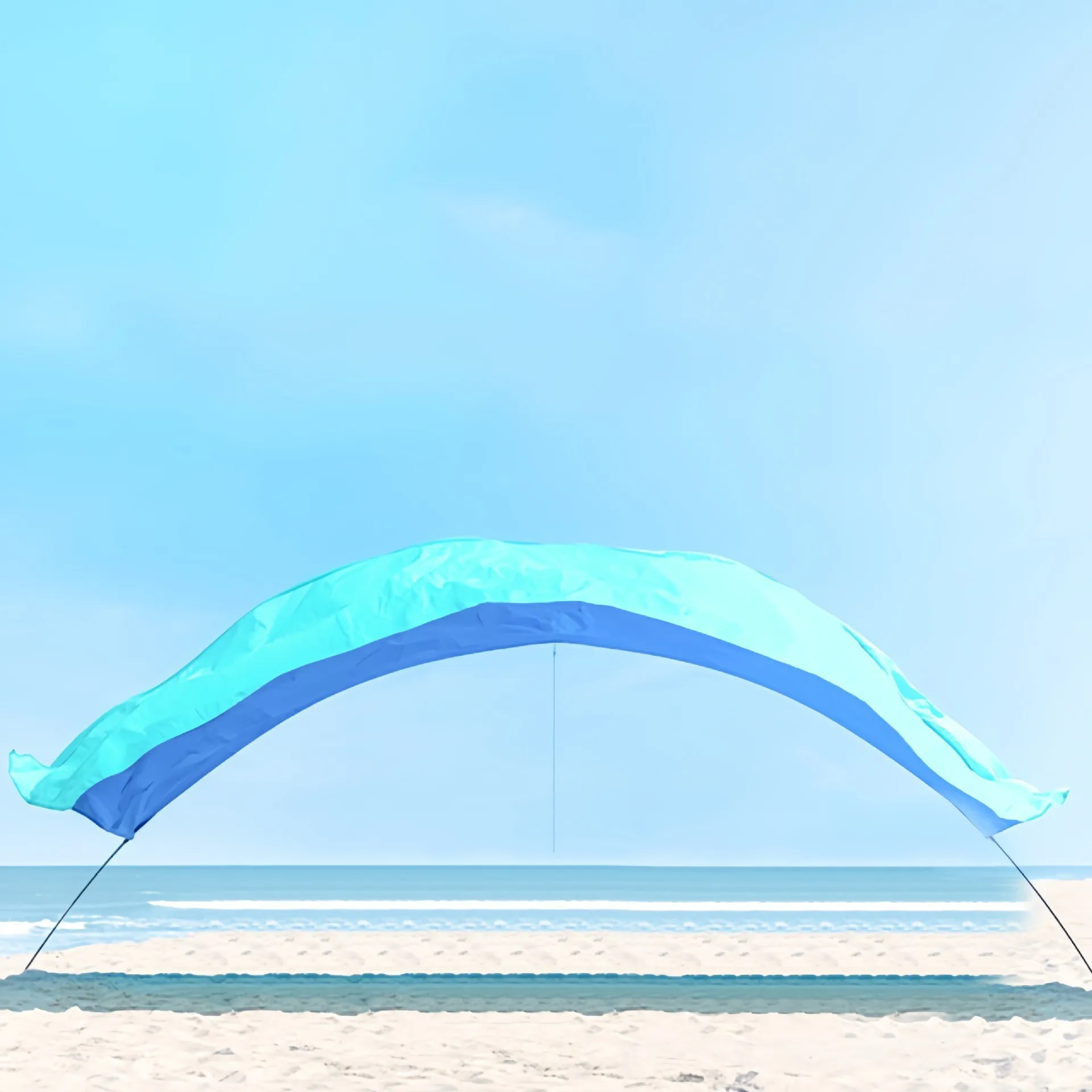 Pare-soleil portable étanche en nylon pour plage 3 à 6 personnes, multifonctionnel idéal pour jouer en sécurité des uv – Image 7