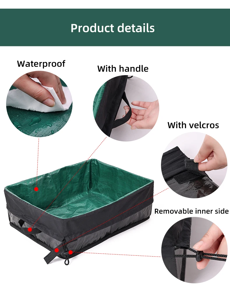 Bac à litière portable réutilisable pour animaux de compagnie – Image 15