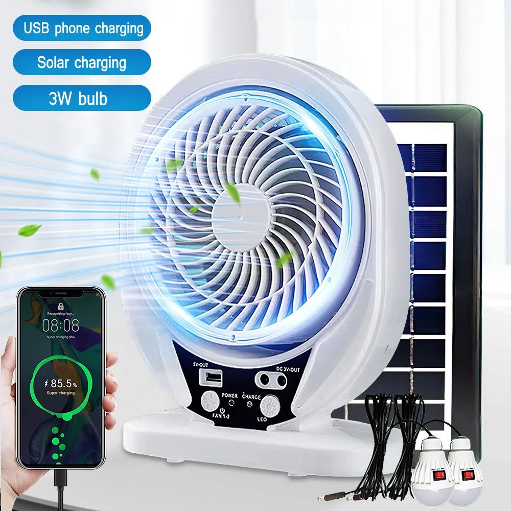 Ventilateur solaire portable aste – Image 3