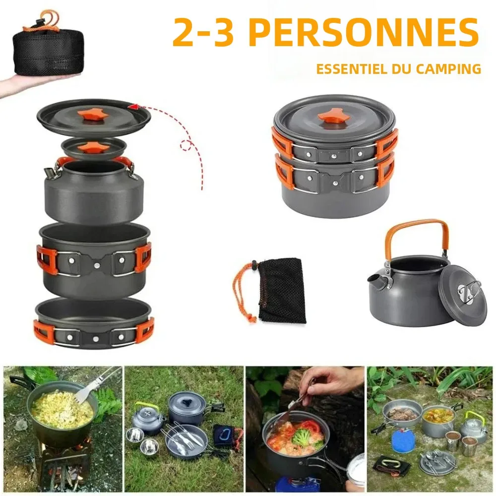 Ensemble vaiselle d'extérieur en aluminium – Image 3