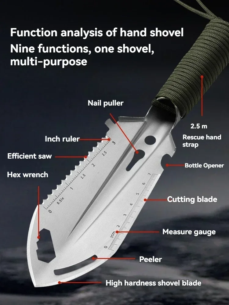 Pelle multifonctionnelle portable pour le camping – Image 3