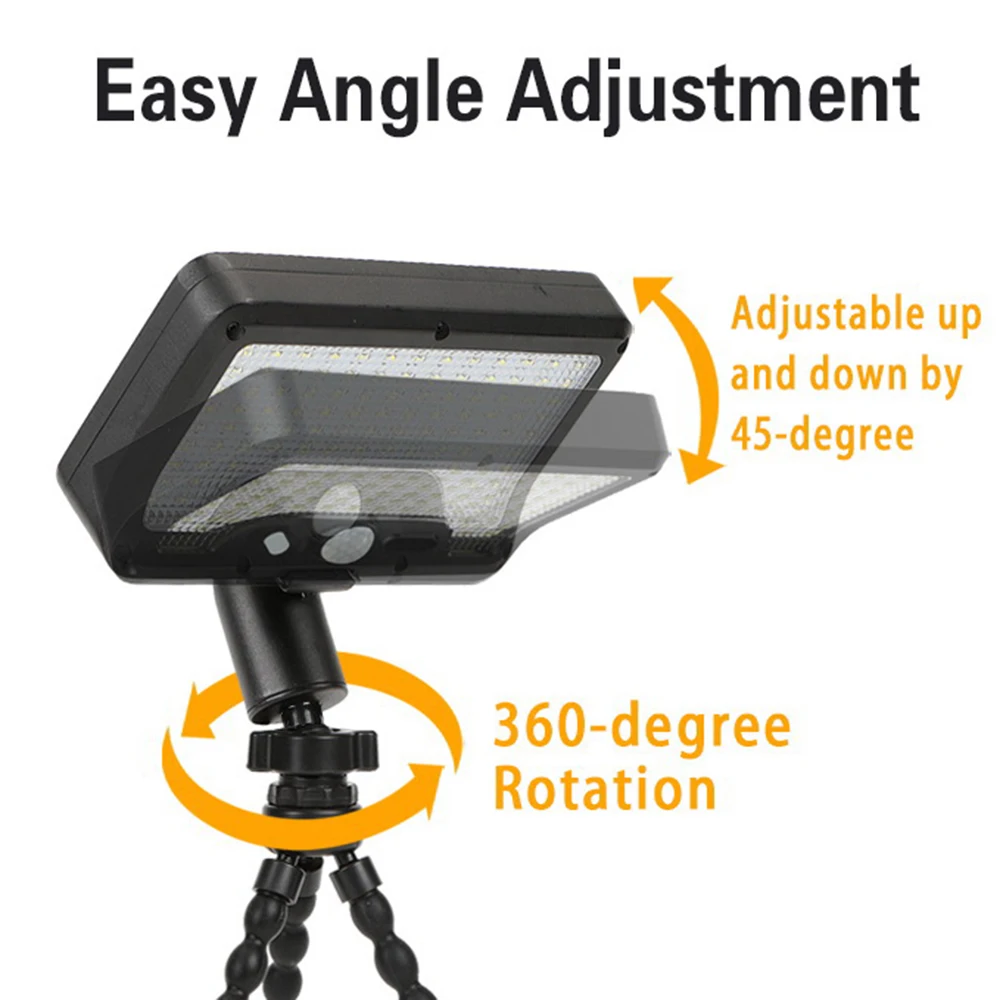 Lot de 2 lampes solaires solaires à 92 LED à détecteur de mouvement à clipser étanche IP65 – Image 4