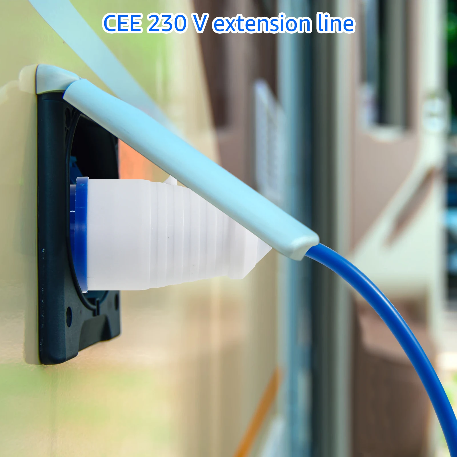 Rallonge multiprise robuste/Câble d'extension en caoutchouc sécuritaire avec raccordement – Image 5