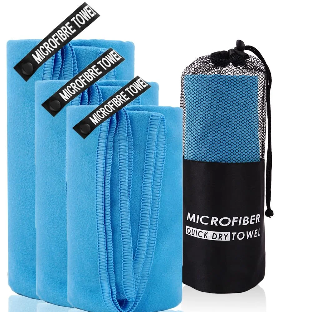 Serviette microfibre absorbantes pour bain/sport/baignade à séchage rapide 40x80/80x160CM