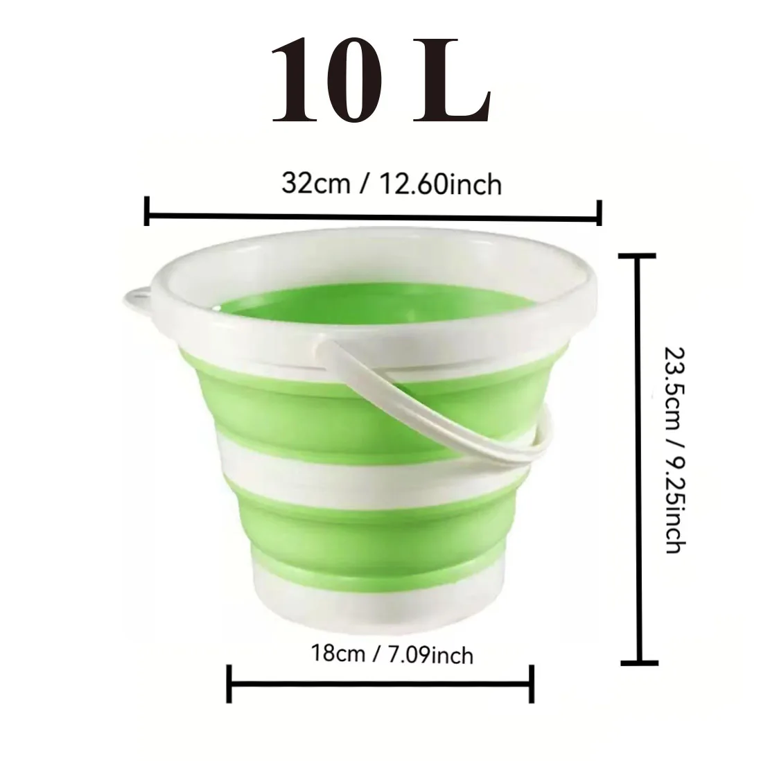Seau pliant portable 1 pièce 5/10L durable, facile à ranger – Image 8