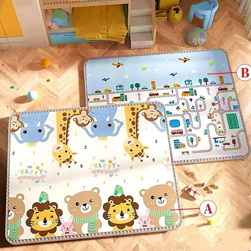 Tapis de jeu/d'activité rampant pour bébé EPE non toxique sécuritaire 5 tailles au choix – Image 15