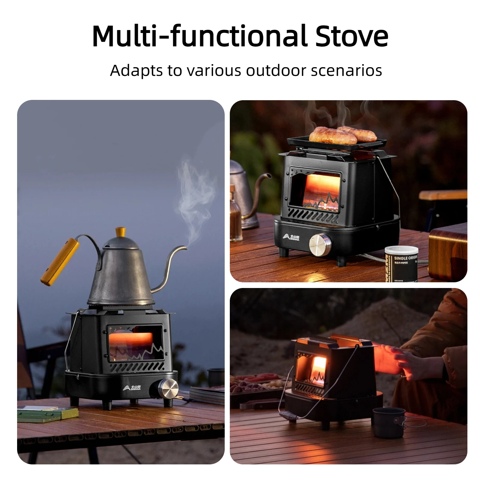 Réchaud/Cuisinière/Chauffage à gaz rétro légère plein air BISINNA – Image 6