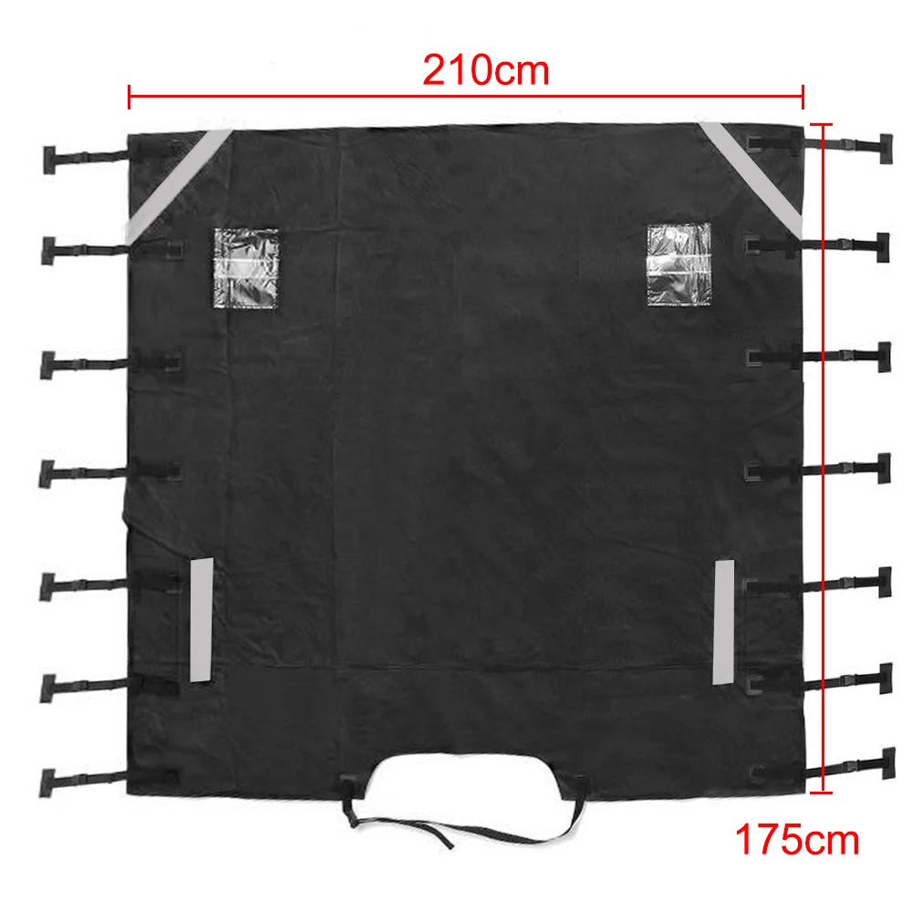 Housse de pare-brise avant UV avec 2 lumières pour caravane camping-car 210x175 cm – Image 6