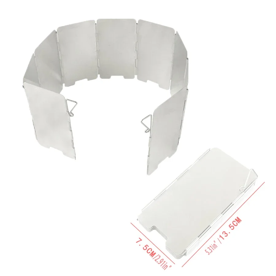 Para-vent haute pour réchaud/cuisinière - en aluminium compact et pliable – Image 9