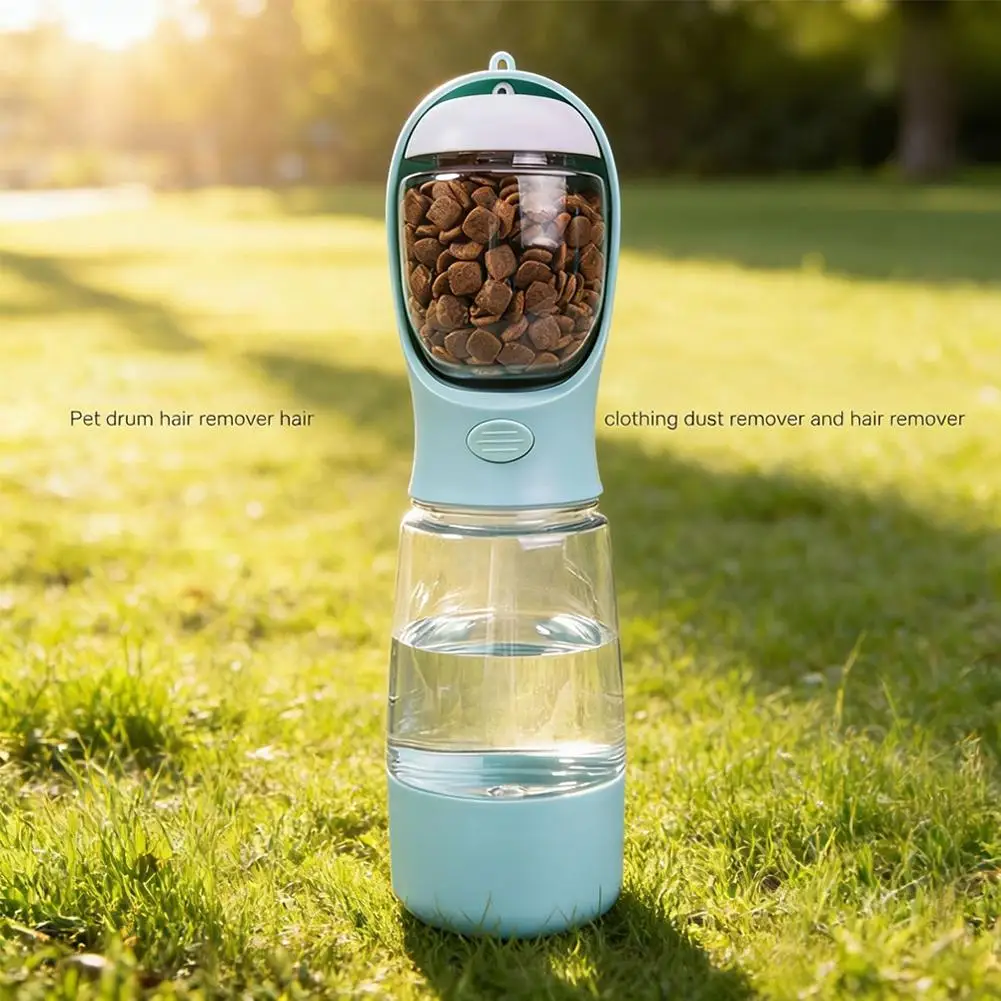 Bouteille d'eau portable 3-en-1 distributeur d'eau, de nourriture et sac a crotte – Image 23