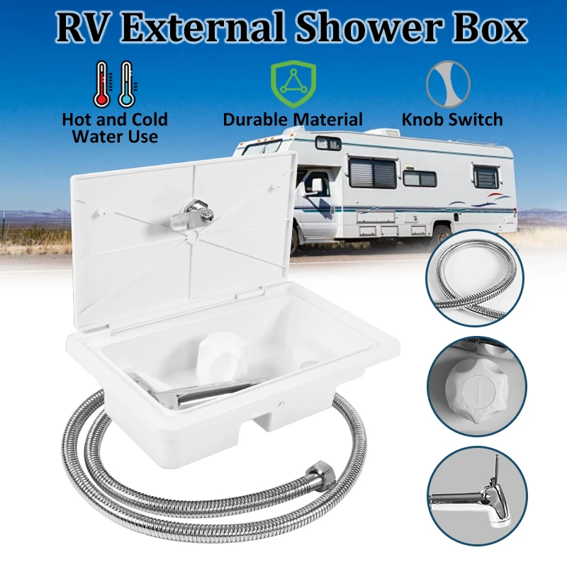 Boîte de douche extérieure Kit avec serrure – Image 2