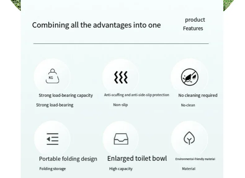 Accessoires camping pliable toilette d'urgence robuste et léger – Image 13