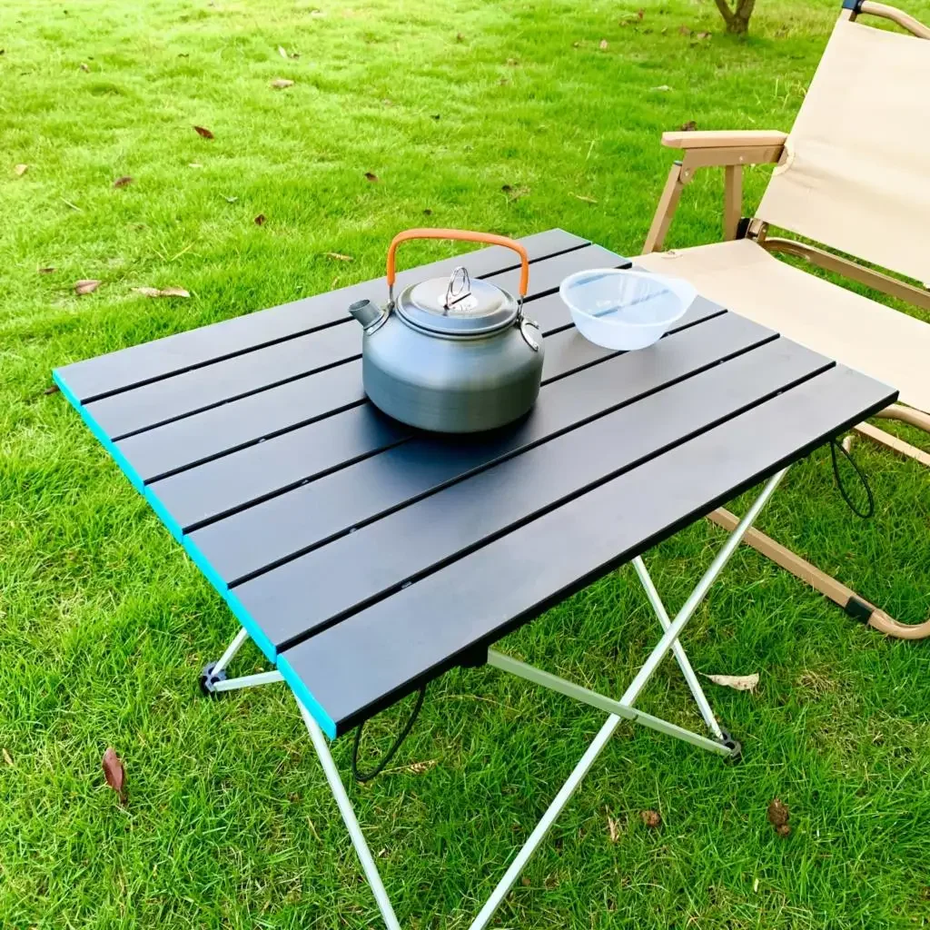Table de camping pliable ultra-légère alliage d'aluminium haute résistance 41 x 34.5 x29 cm / 56 x 40 x 40 cm