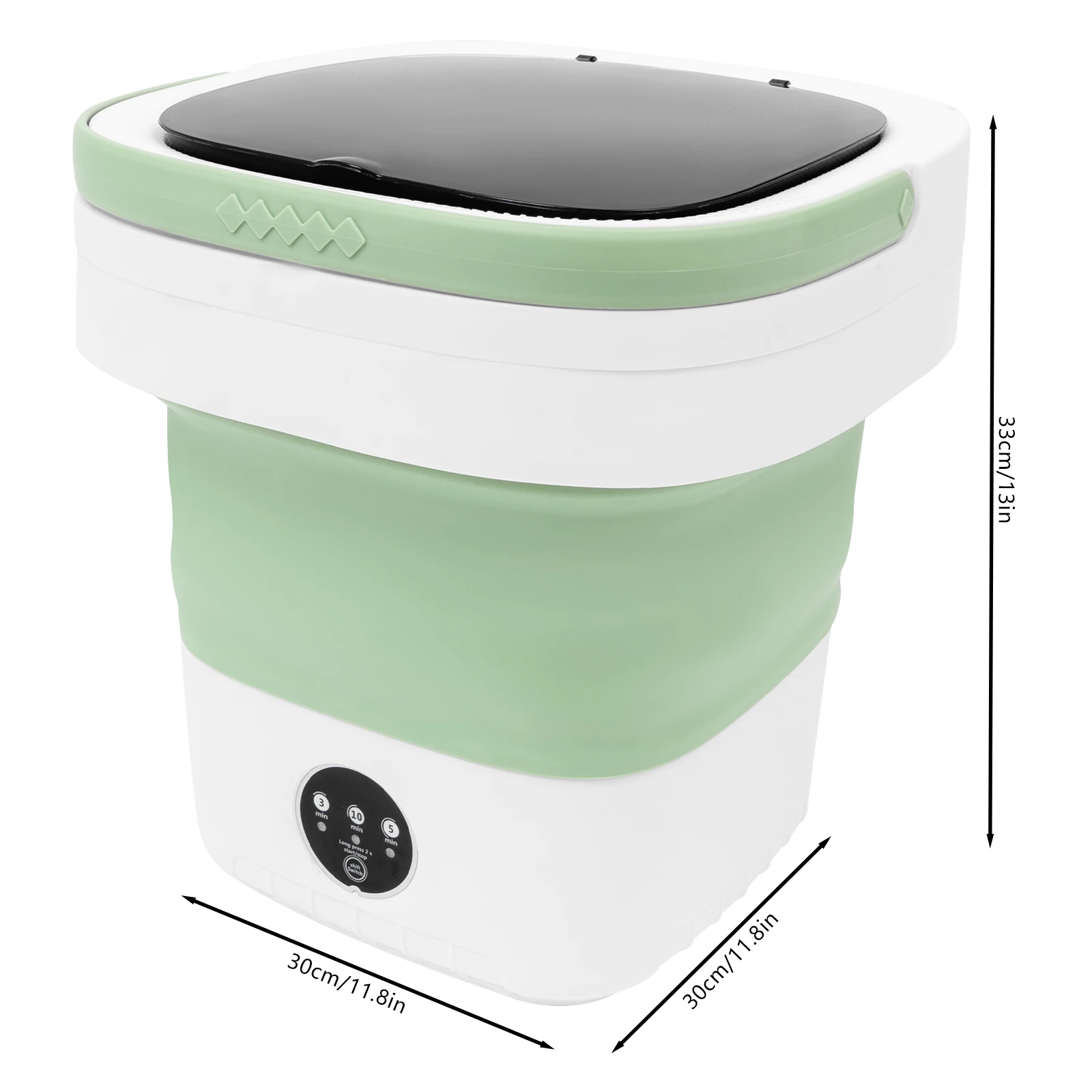 Mini machine à laver pliable légère 12 L grande capacité 36 W 220 V – Image 7