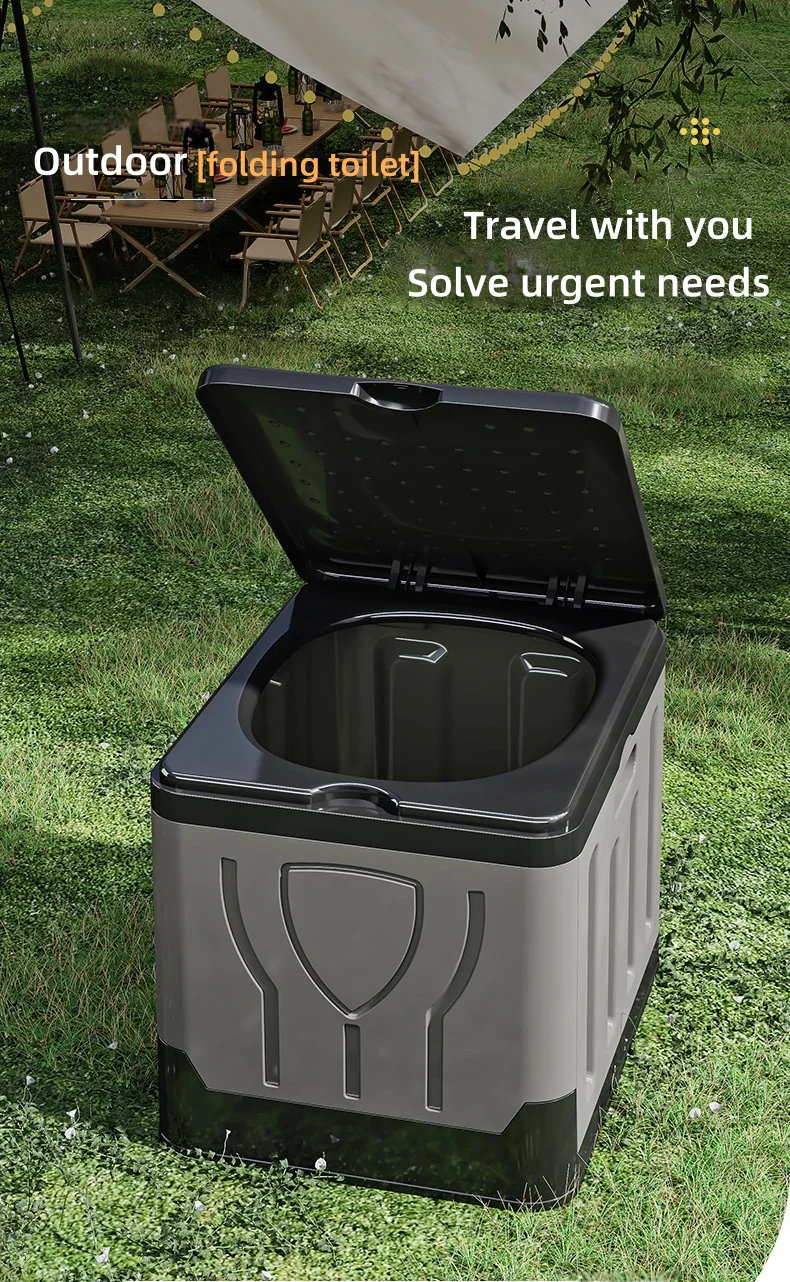 Accessoires camping pliable toilette d'urgence robuste et léger – Image 12