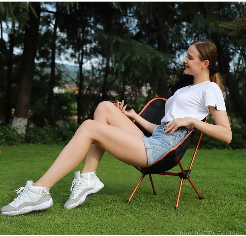 chaise pliante en alliage d'aluminium ultra légère Confortable (159kg) – Image 23