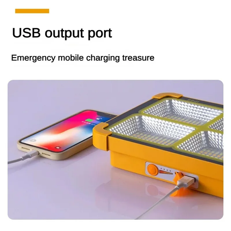 Lanterne solaire portable à LED projecteur longue portée rechargeable, éclairage d'urgence – Image 3