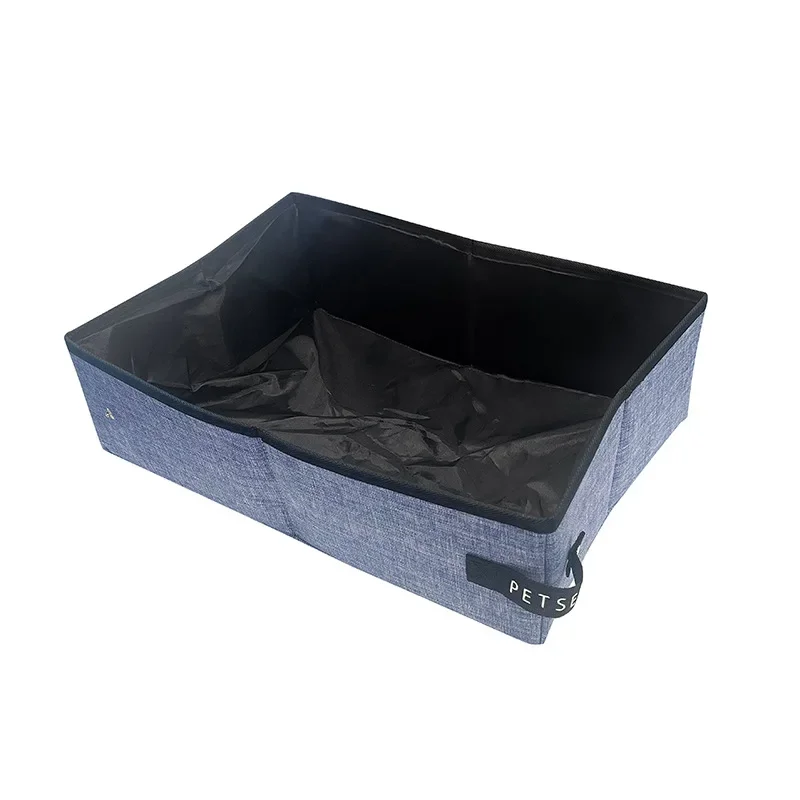 Bac à litière pour chat portable, résistant aux fuites, pliable – Image 8