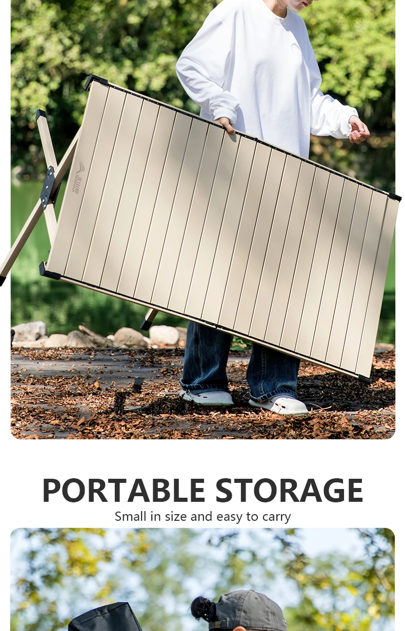 TABLE pliante Portable en acier au carbone avec sac de transport – Image 22
