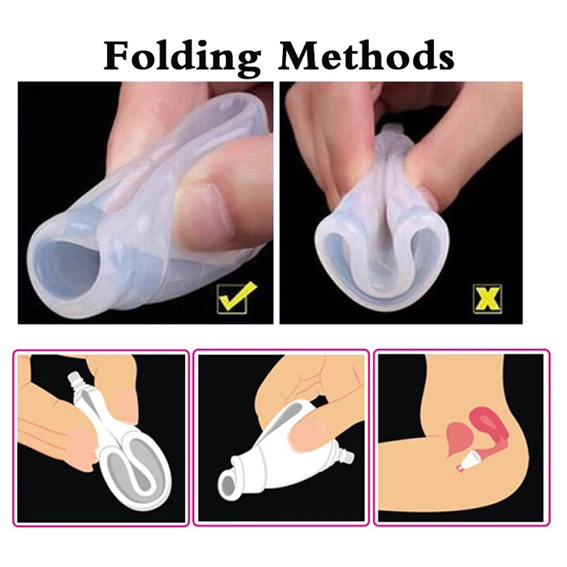 Ensemble de 4 coupes menstruelles + bol récuperation en Silicone pour femmes, hygiènique collecteur menstruel – Image 6