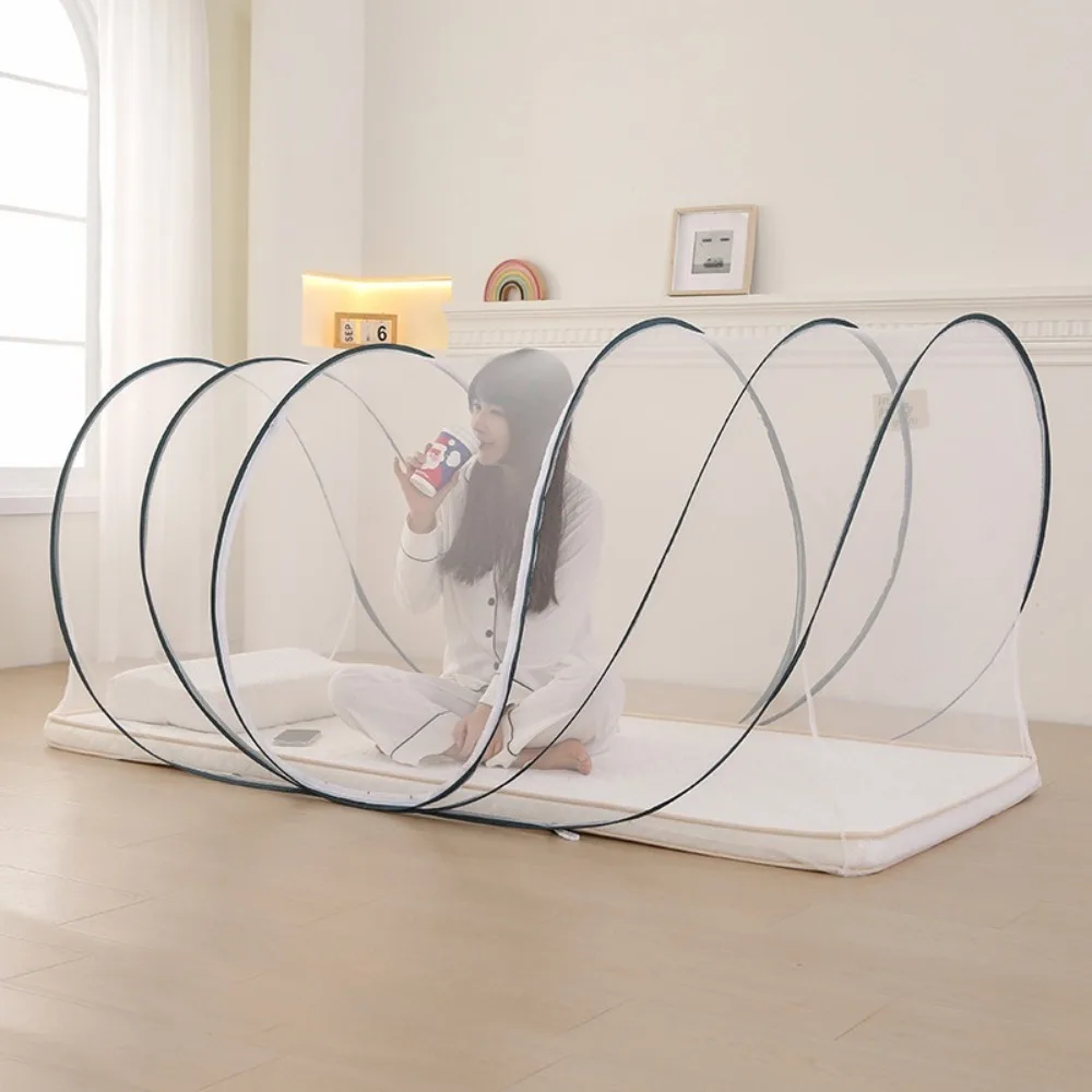 Moustiquaire de voyage anti-moustiques, tente réglable, simple et pliante, pour lit, dortoir 2 secondes – Image 5