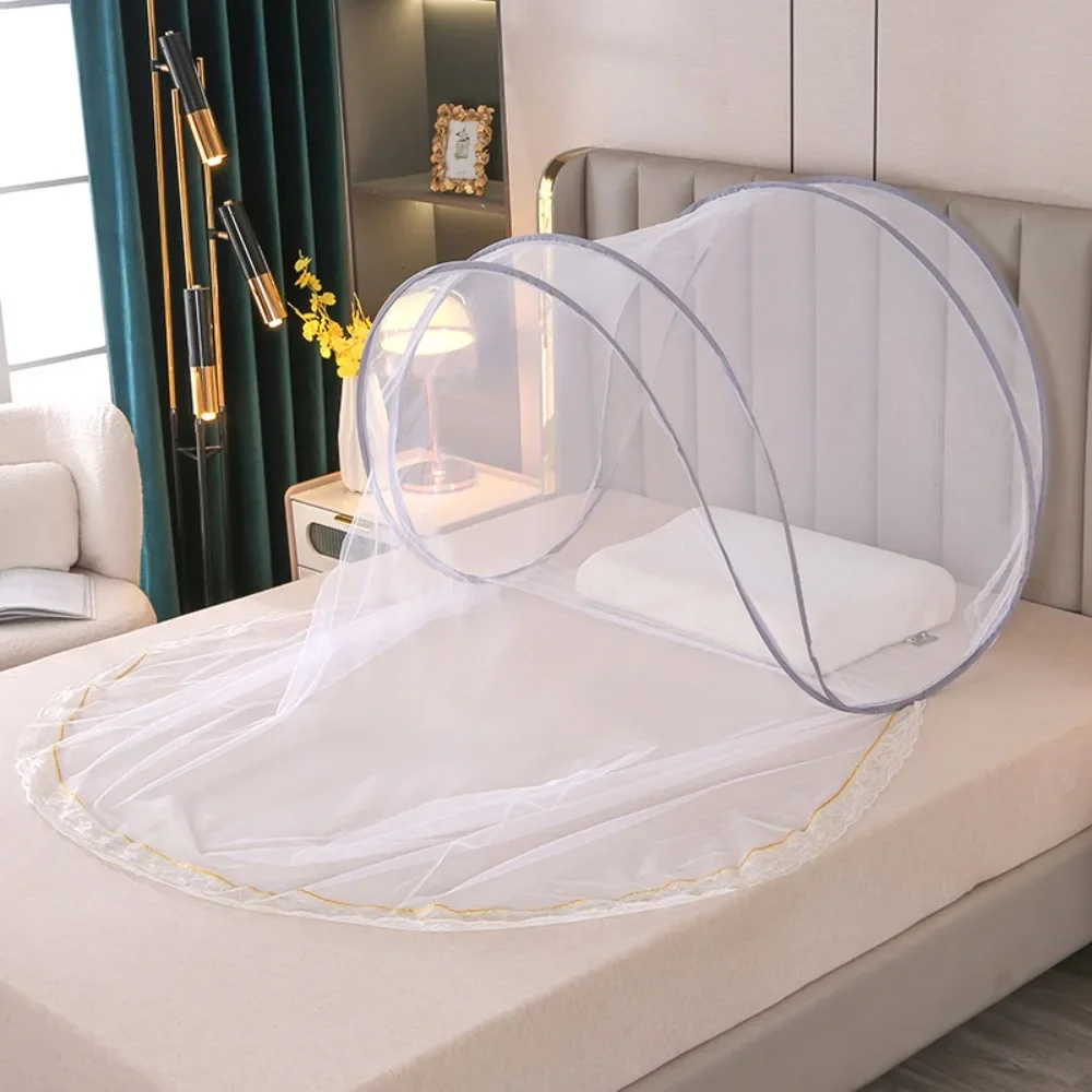 Moustiquaire de voyage anti-moustiques, tente réglable, simple et pliante, pour lit, dortoir 2 secondes – Image 8