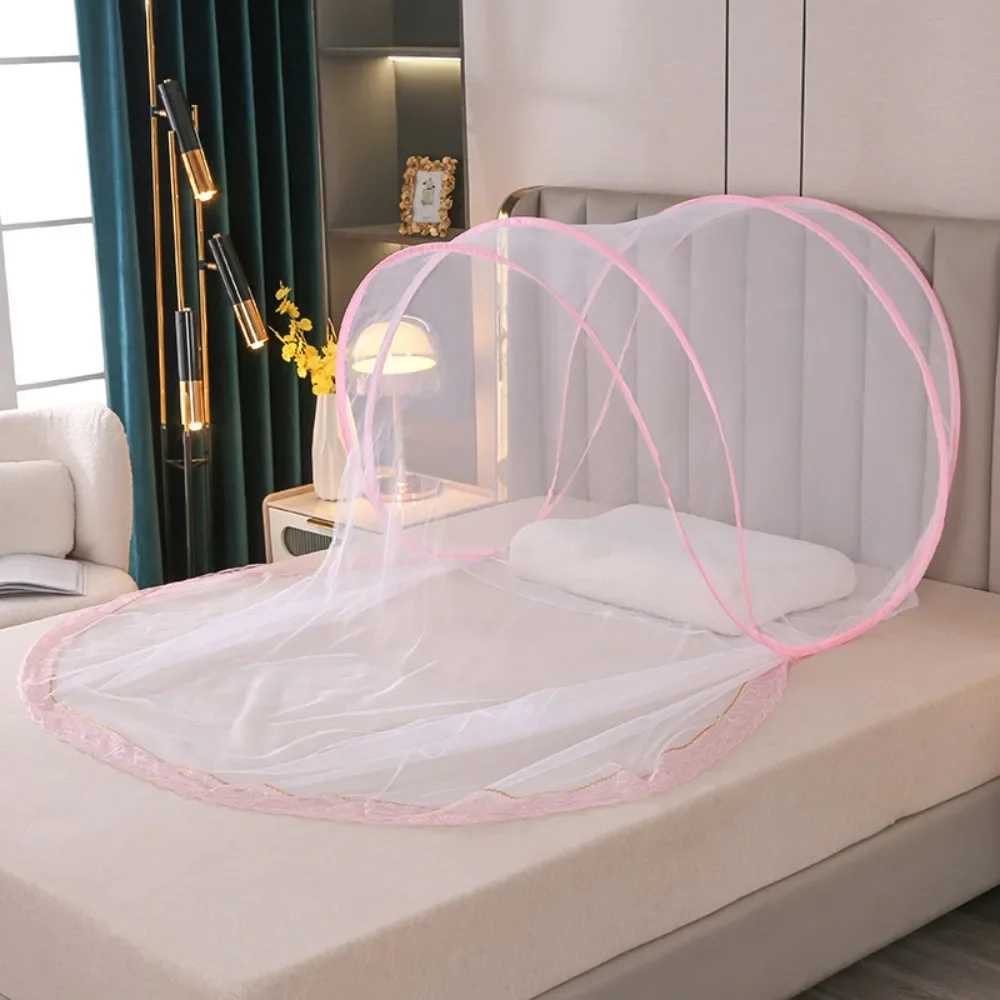 Moustiquaire de voyage anti-moustiques, tente réglable, simple et pliante, pour lit, dortoir 2 secondes – Image 9