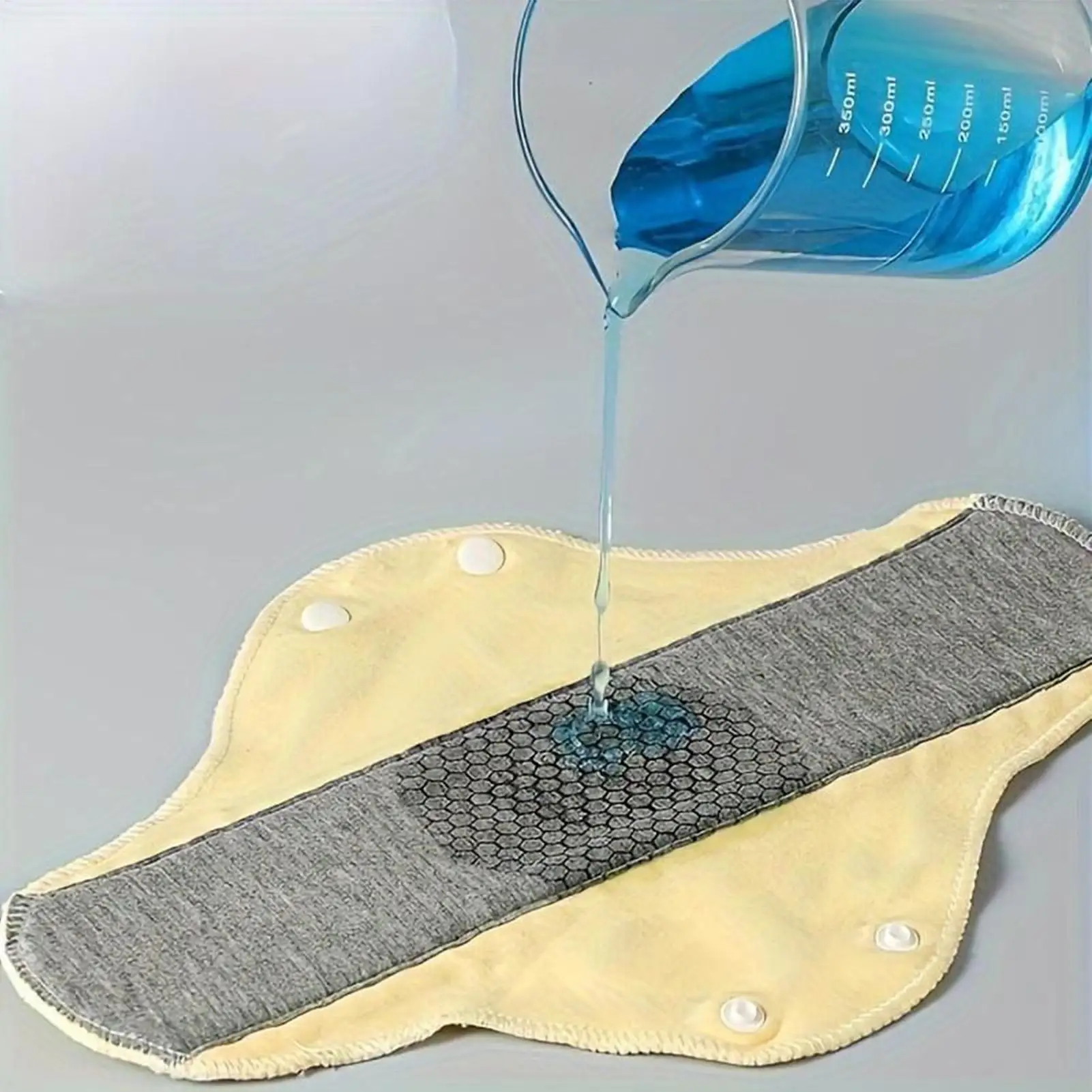 Serviettes hygiéniques réutilisables pour femmes, 6 pièces, imperméables pertes menstruelle et incontinance – Image 2
